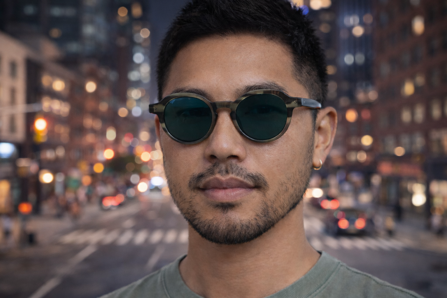 Charcoal retro sunglasses Acetate Frame Glasses Polarized