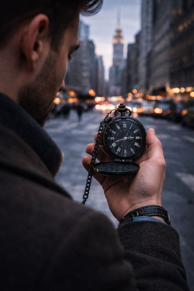 Midnight Noir Pocket Watch
