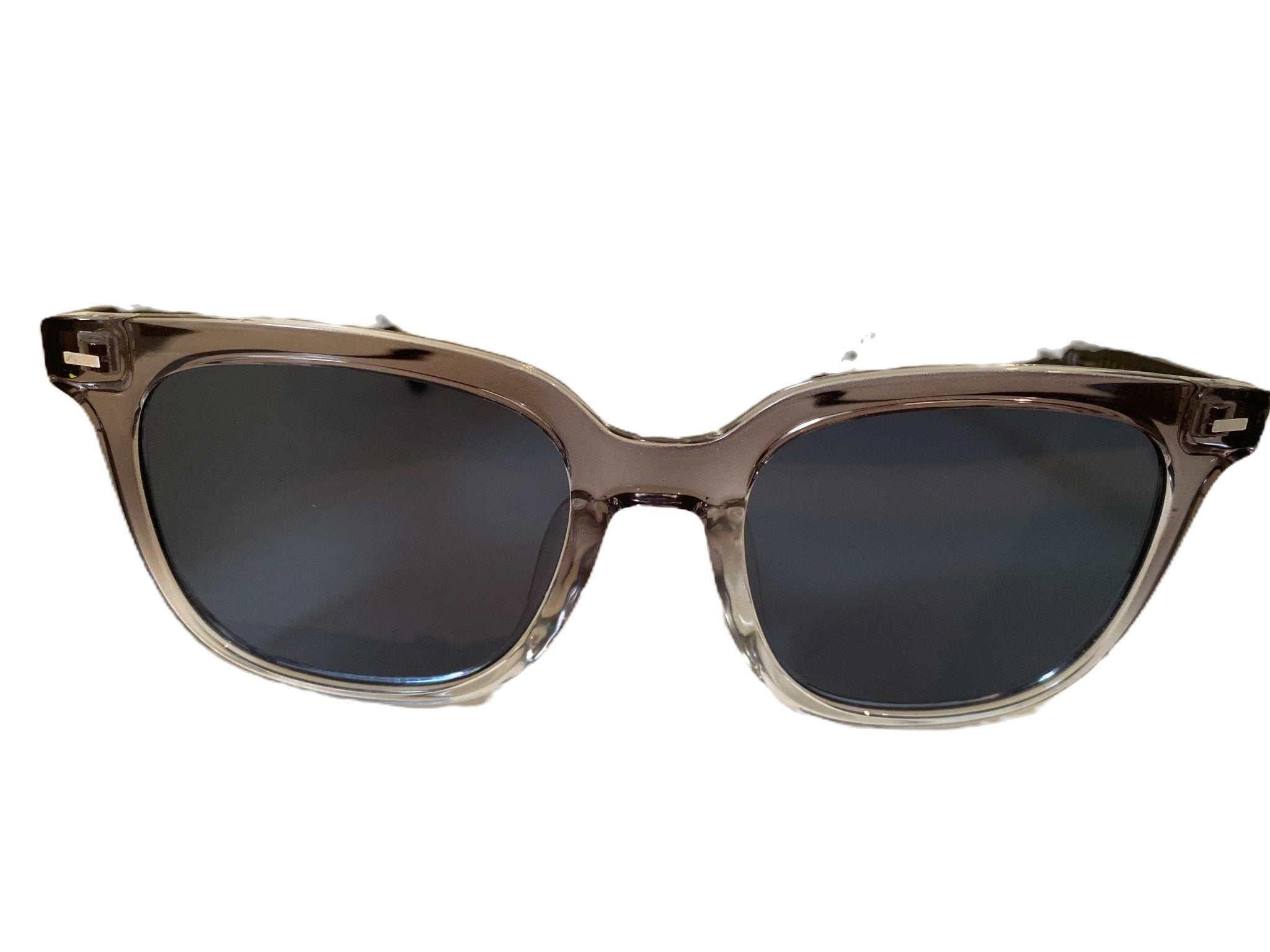 Stylish retro sunglasses in charcoal acetate with polarized lenses
