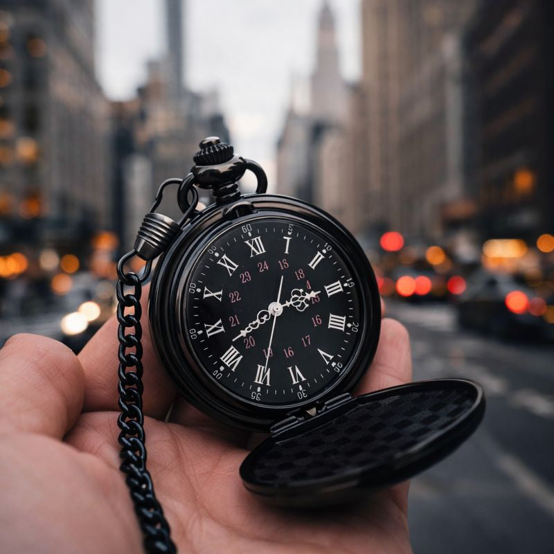 Midnight Noir Pocket Watch