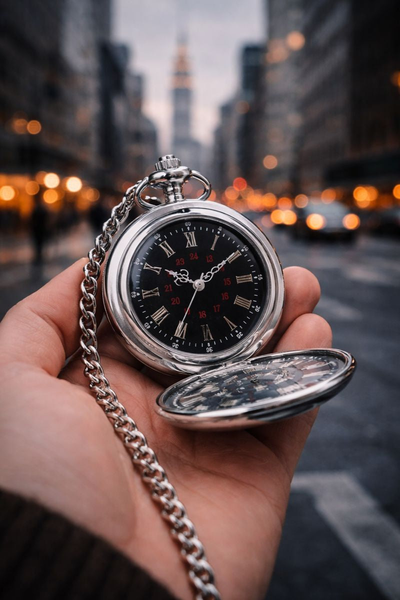 Excalibur Sterling Pocket Watch