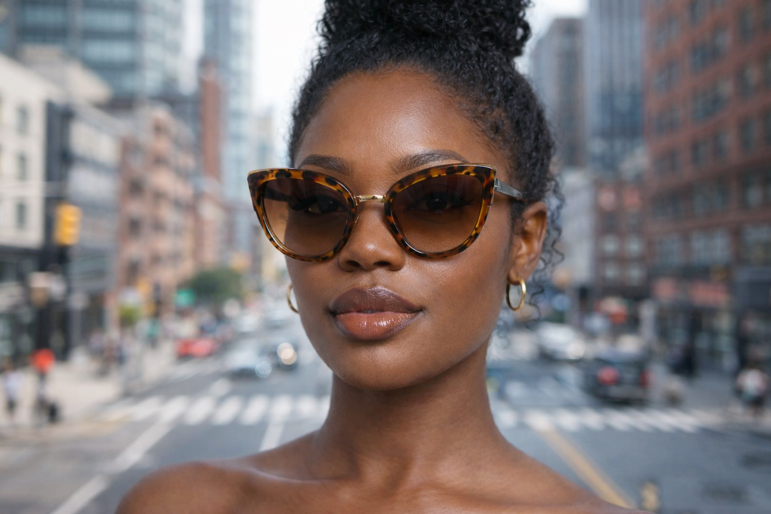 Cheetah Cat Eyes Sunglasses - Polarized Acetate Frame Glasses