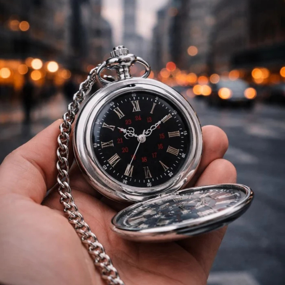Excalibur Sterling Pocket Watch