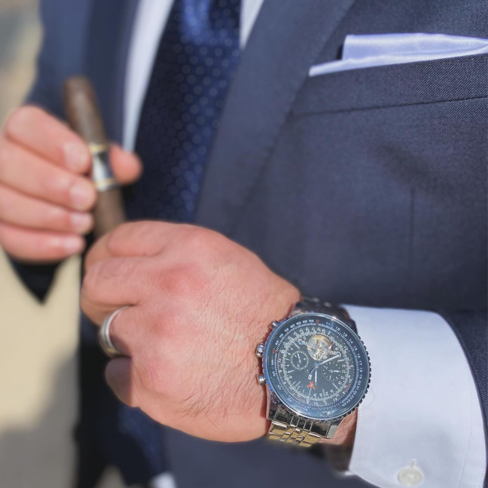 Nightwing Timepiece - 50mm Automatic Tourbillon Watch