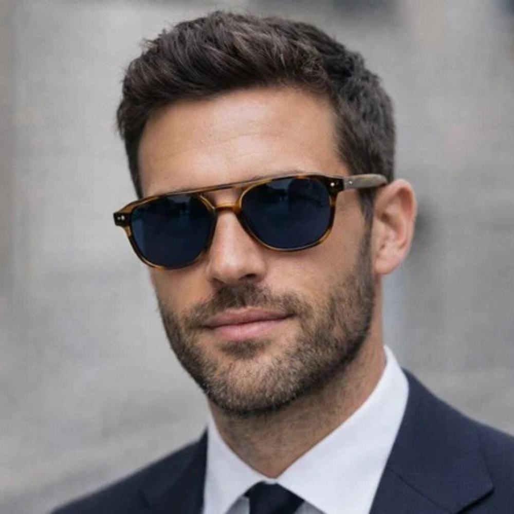 Tan Camo Director Cut Sunglasses - Polarized Acetate Frame Glasses