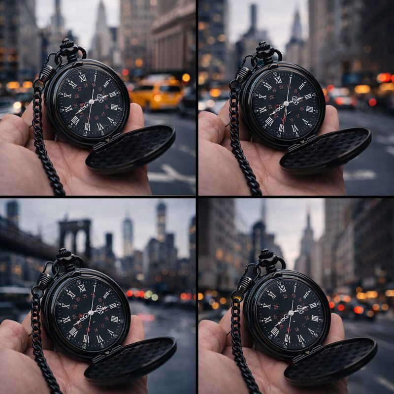 Midnight Noir Pocket Watch