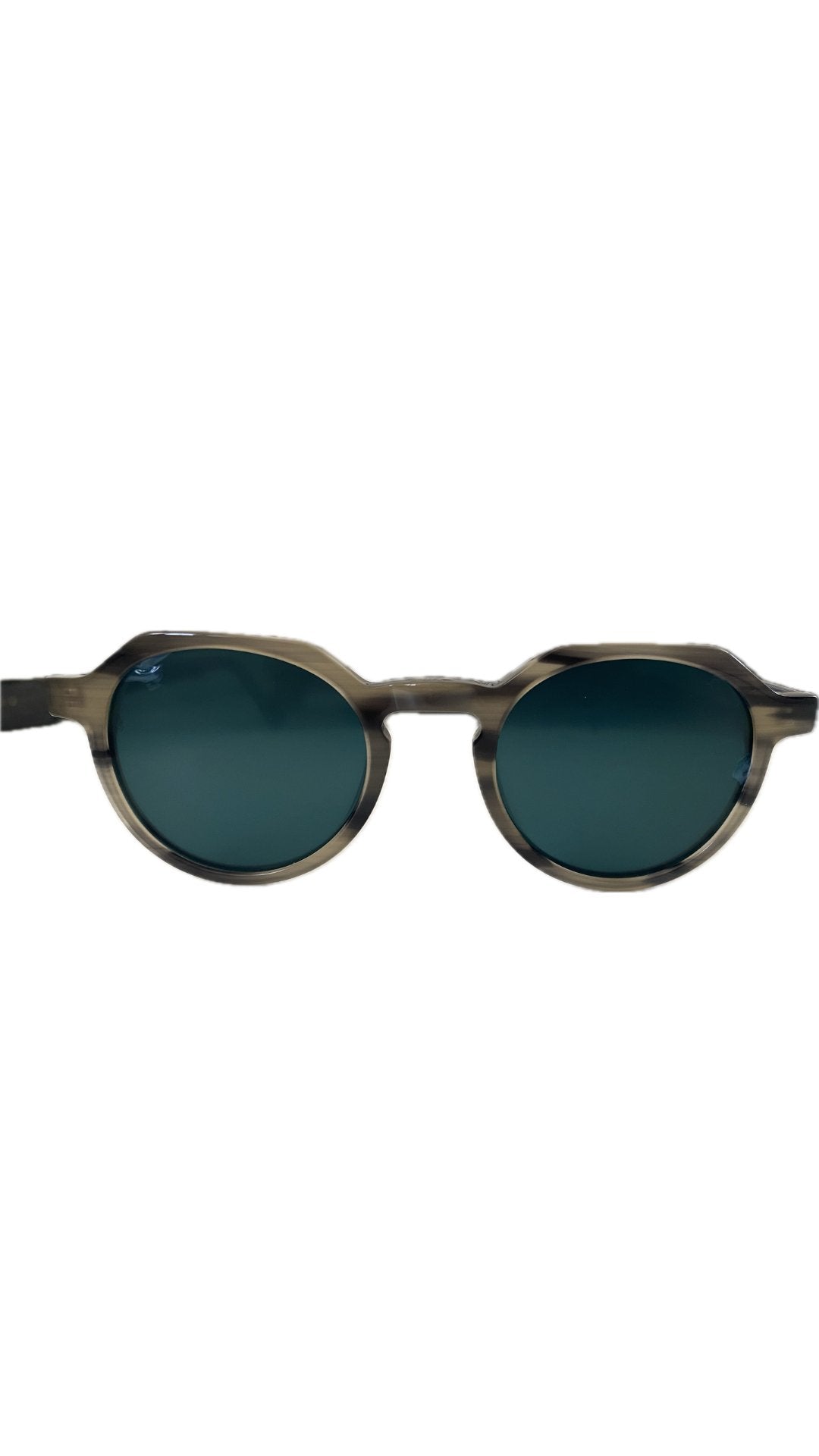 Unisex polarized charcoal sunglasses featuring retro design and acetate frame