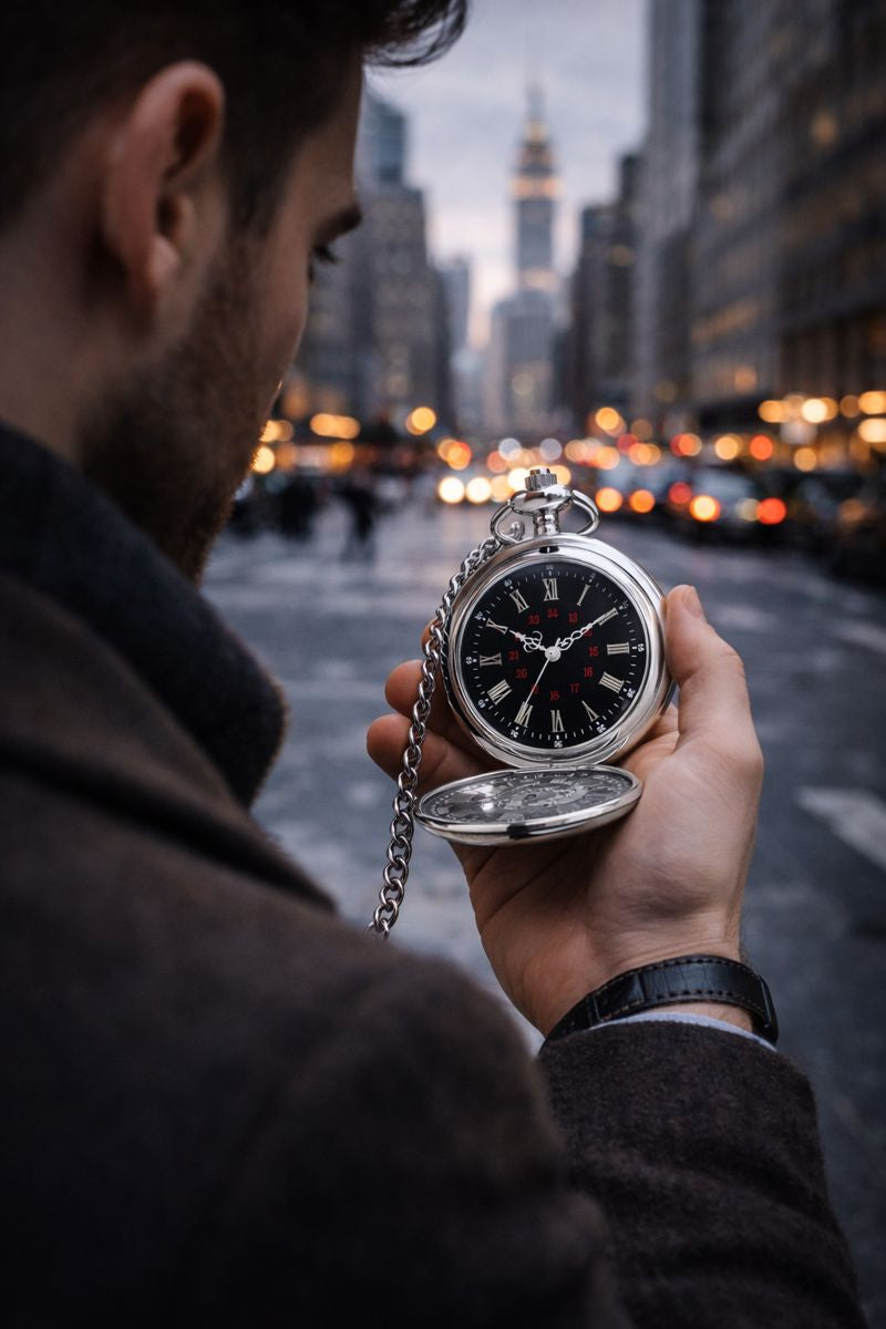 Excalibur Sterling Pocket Watch