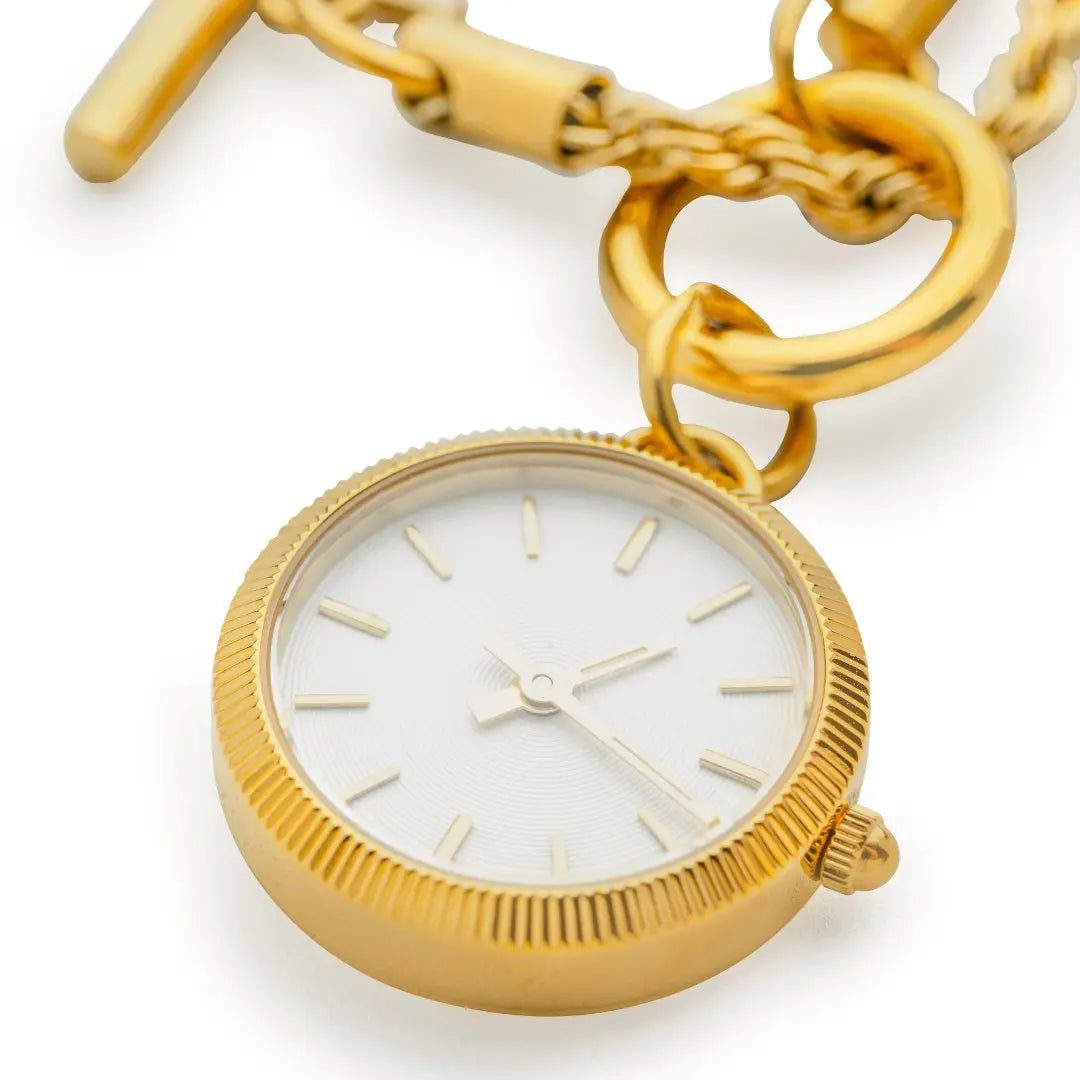 Talisman Watch Necklace - Gold Vintage Style & Pendant - Eques Timepieces