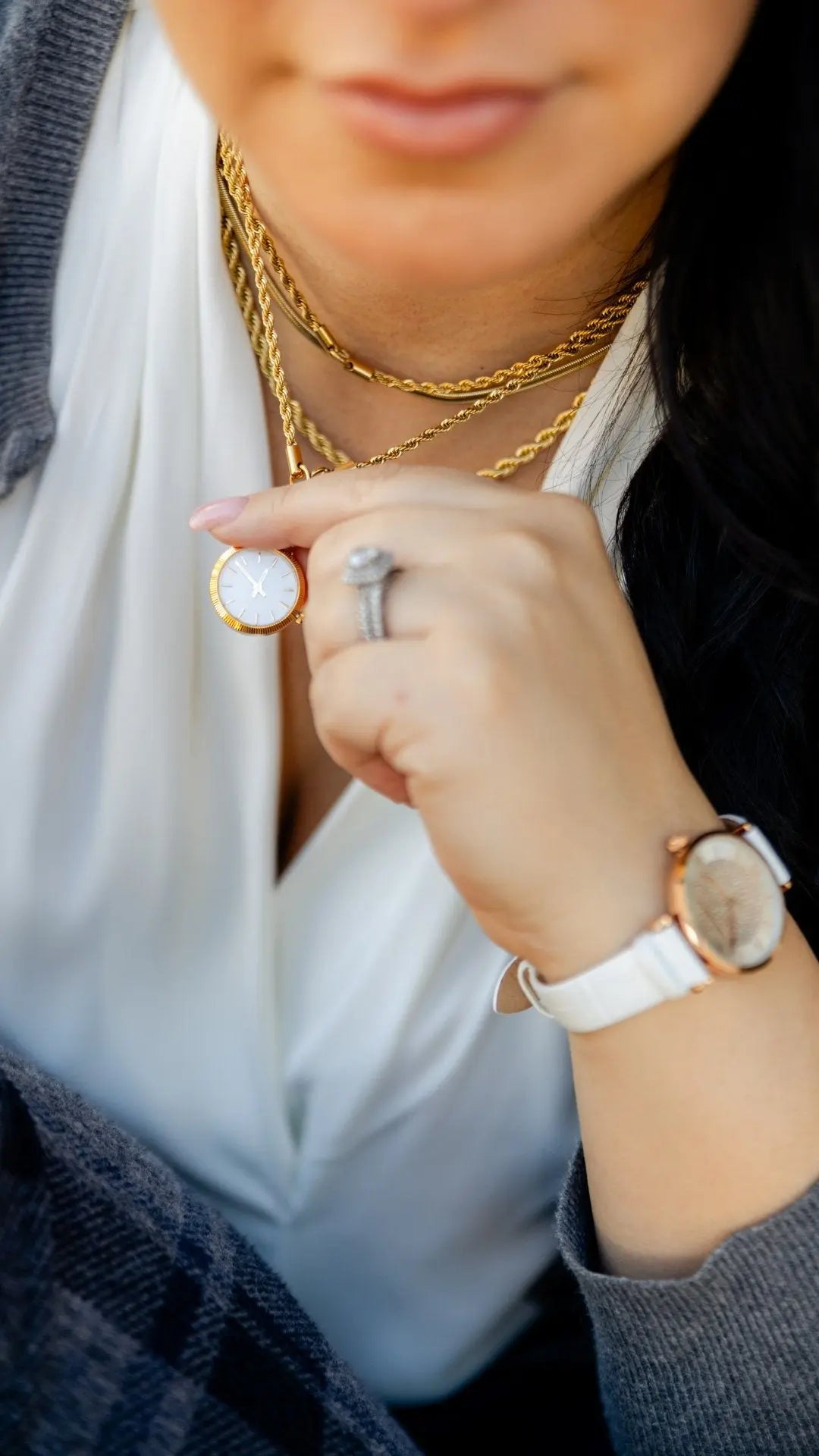 Talisman Watch Necklace - Gold Vintage Style & Pendant - Eques Timepieces