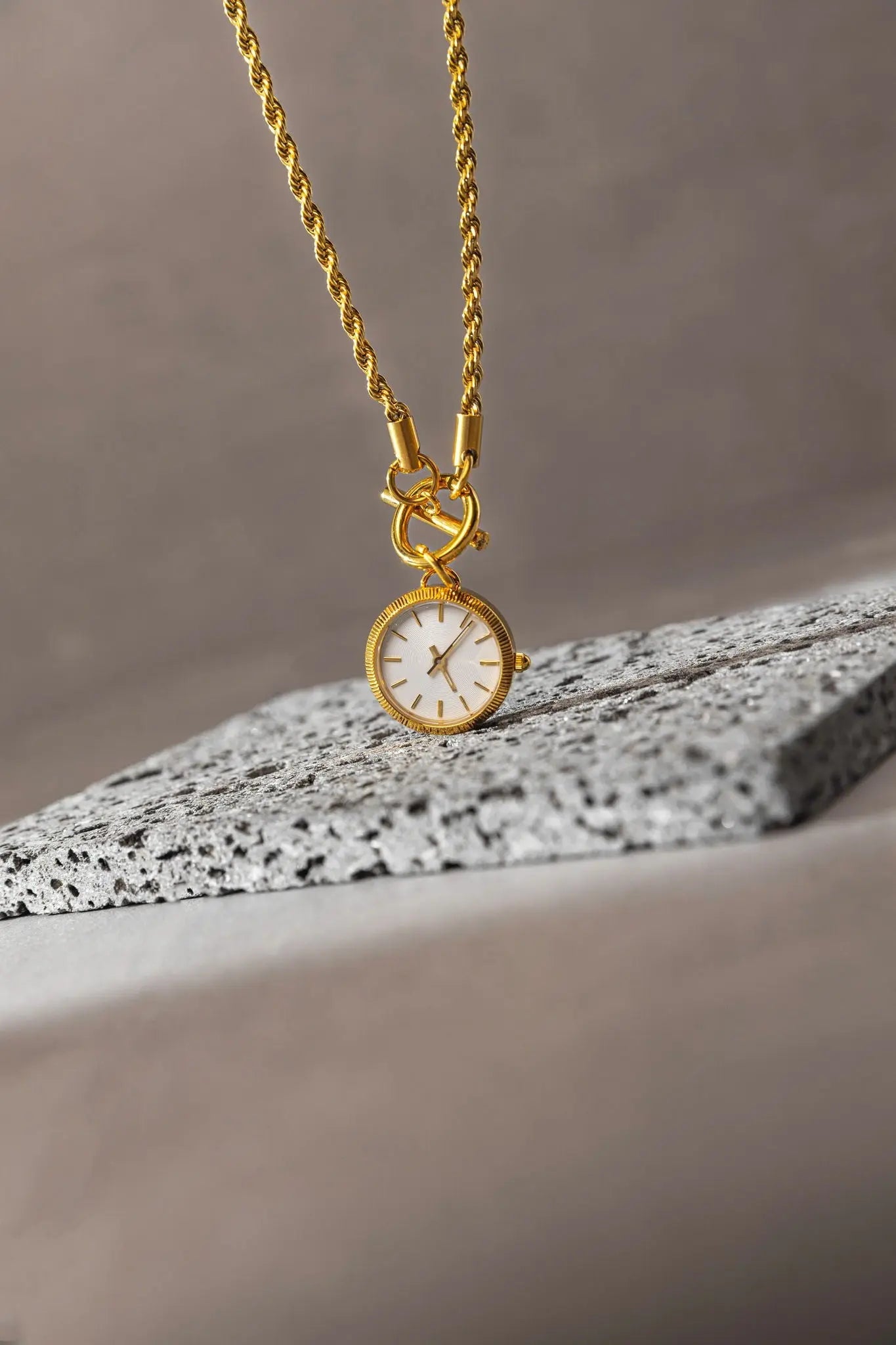 Talisman Watch Necklace - Gold Vintage Style & Pendant - Eques Timepieces